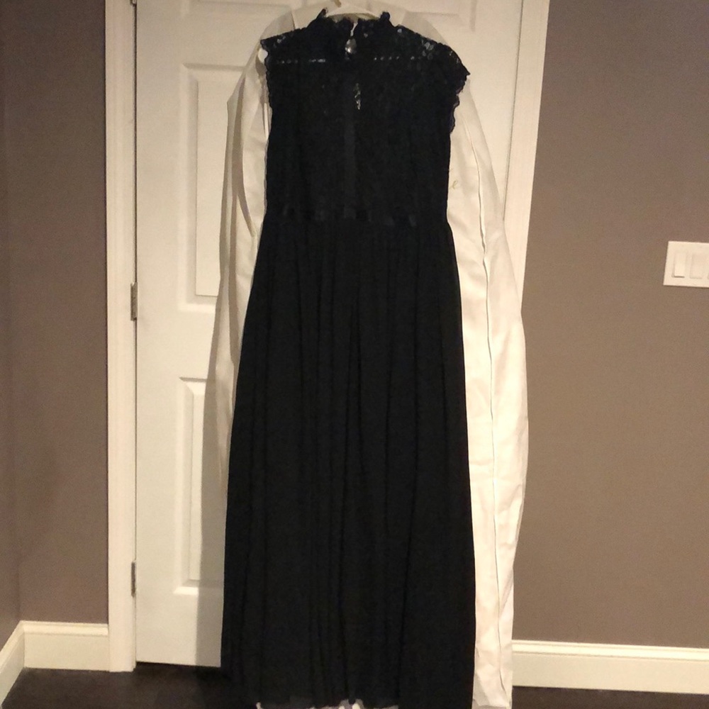 Black Maxi with lace top